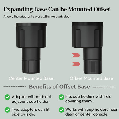Swigzy Adjustable Car Cup Holder Adapter – Universal Fit