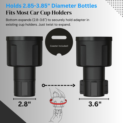 Swigzy Adjustable Car Cup Holder Adapter – Universal Fit